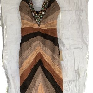 Mandalay beaded dress, size 8. New with tags